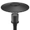 Westgate Top Hat Post Top Area Light w/Indirect Light Source, Black, 12W/20W/30W/40W, 3000K/4000K/5000K GPH-12-40W-MCTP-BK - alternate 2